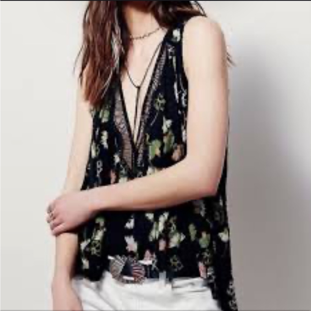 Free People Love Potion Tank Top Floral Small
